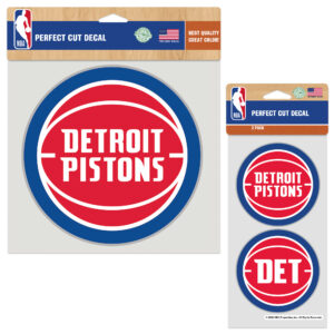 WinCraft Detroit Pistons Perfect Cut Decal Two-Pack Set