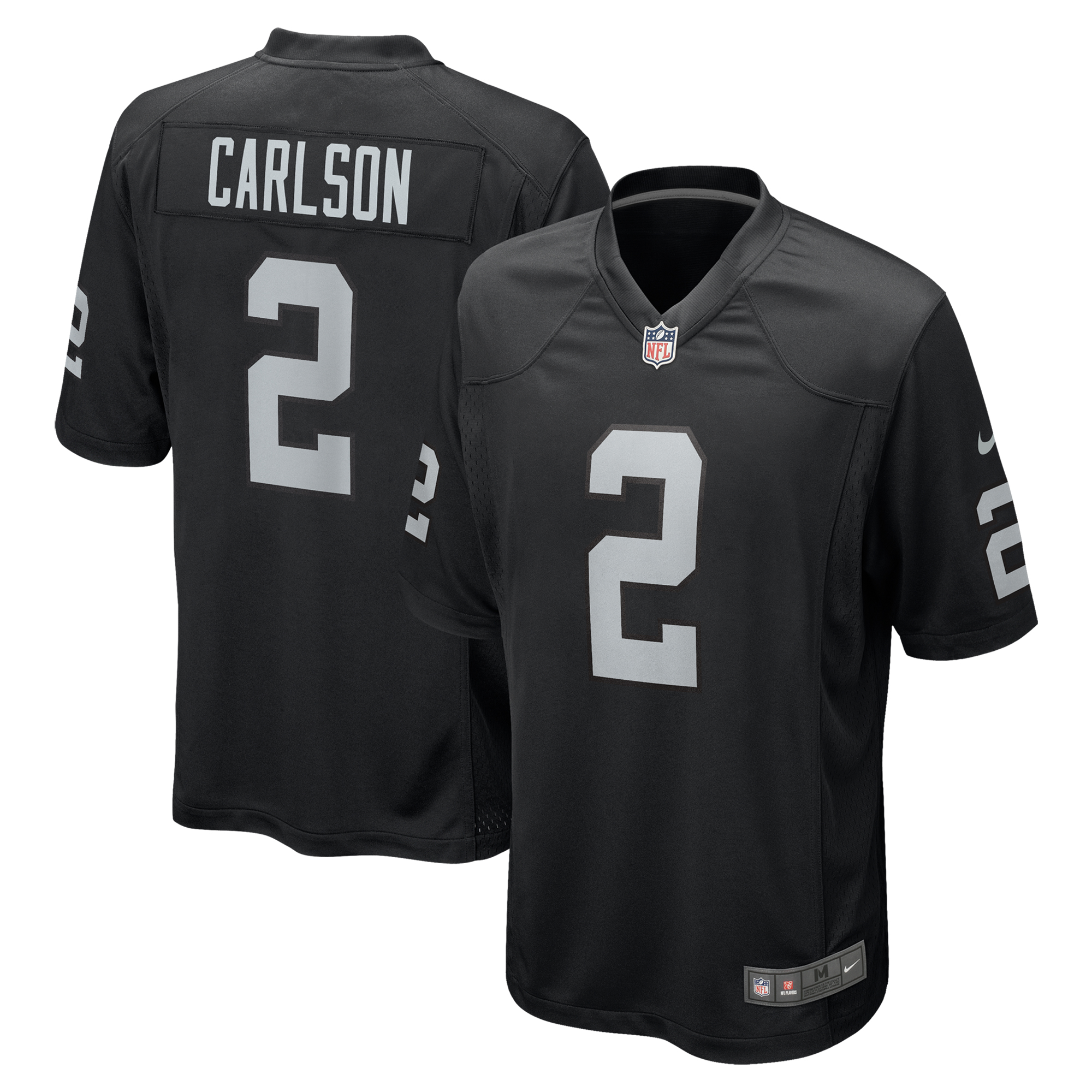 Men's Nike Daniel Carlson Black Las Vegas Raiders Team Game Jersey