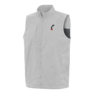 Men's Antigua  Heather Gray Cincinnati Bearcats Brisk Full-Zip Vest