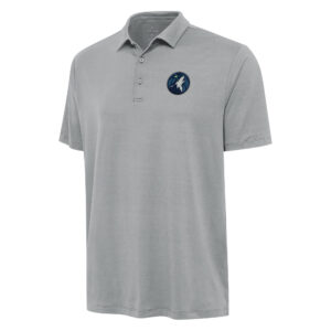 Men's Antigua Gray Minnesota Timberwolves Reprocess Polo