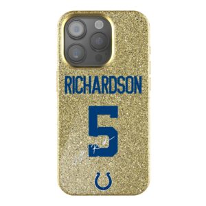 Keyscaper Anthony Richardson Gold Indianapolis Colts Bling iPhone Case