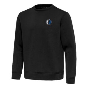 Men's Antigua  Black Dallas Mavericks Relevant Pullover Sweatshirt