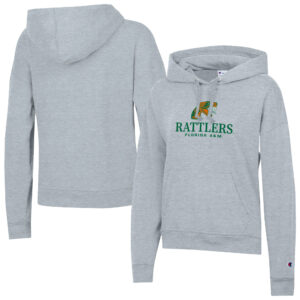 Women's Champion  Gray Florida A&M Rattlers Powerblend Fleece Pullover Hoodie