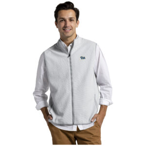 Men's League Collegiate Wear  Gray Pitt Panthers Summit Full-Zip Vest
