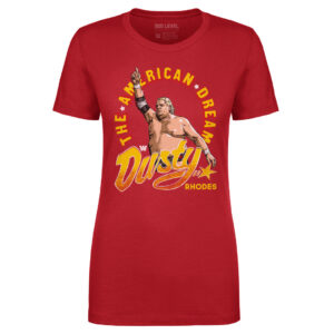 Women's 500 Level Red Dusty Rhodes The American Dream T-Shirt