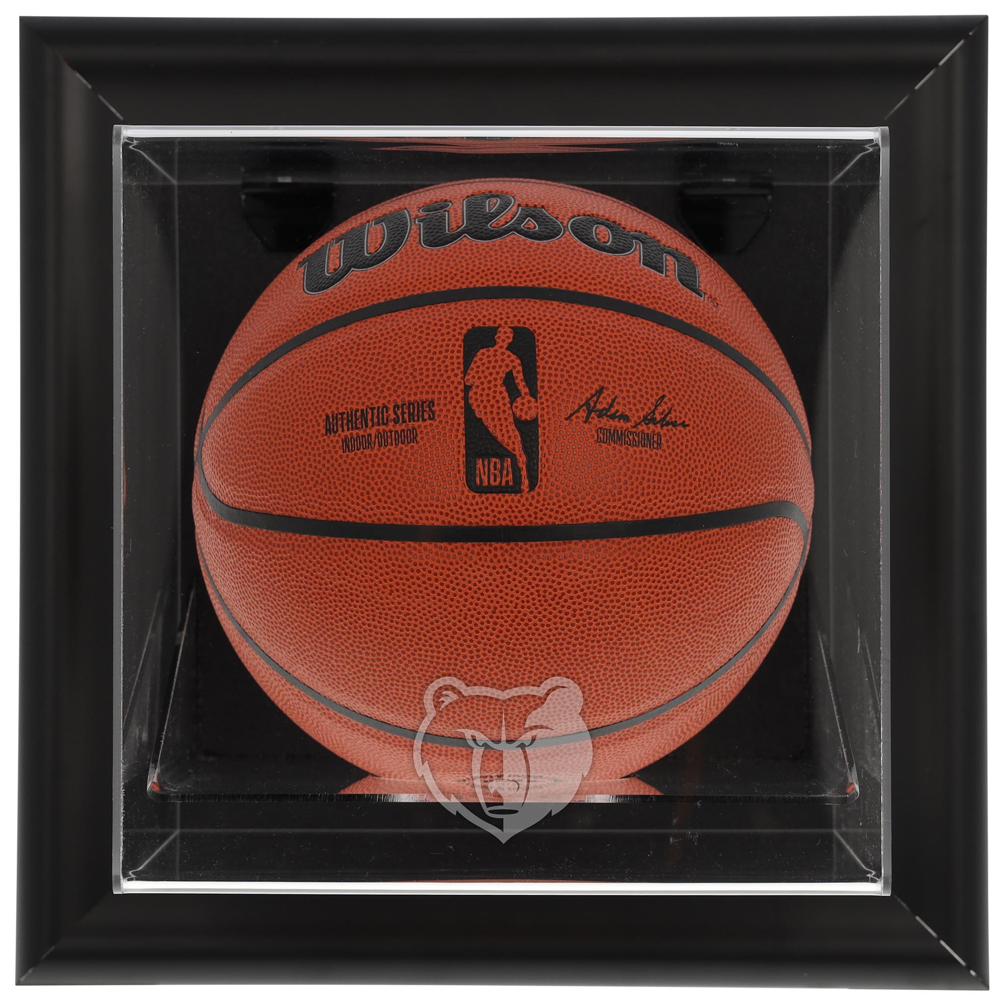 Memphis Grizzlies Framed Black Wall-Mountable Team Logo Basketball Display Case