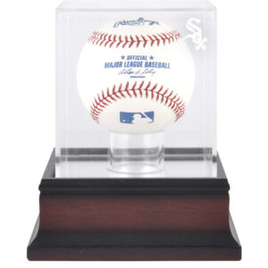 Chicago White Sox Mahogany Baseball Logo Display Case