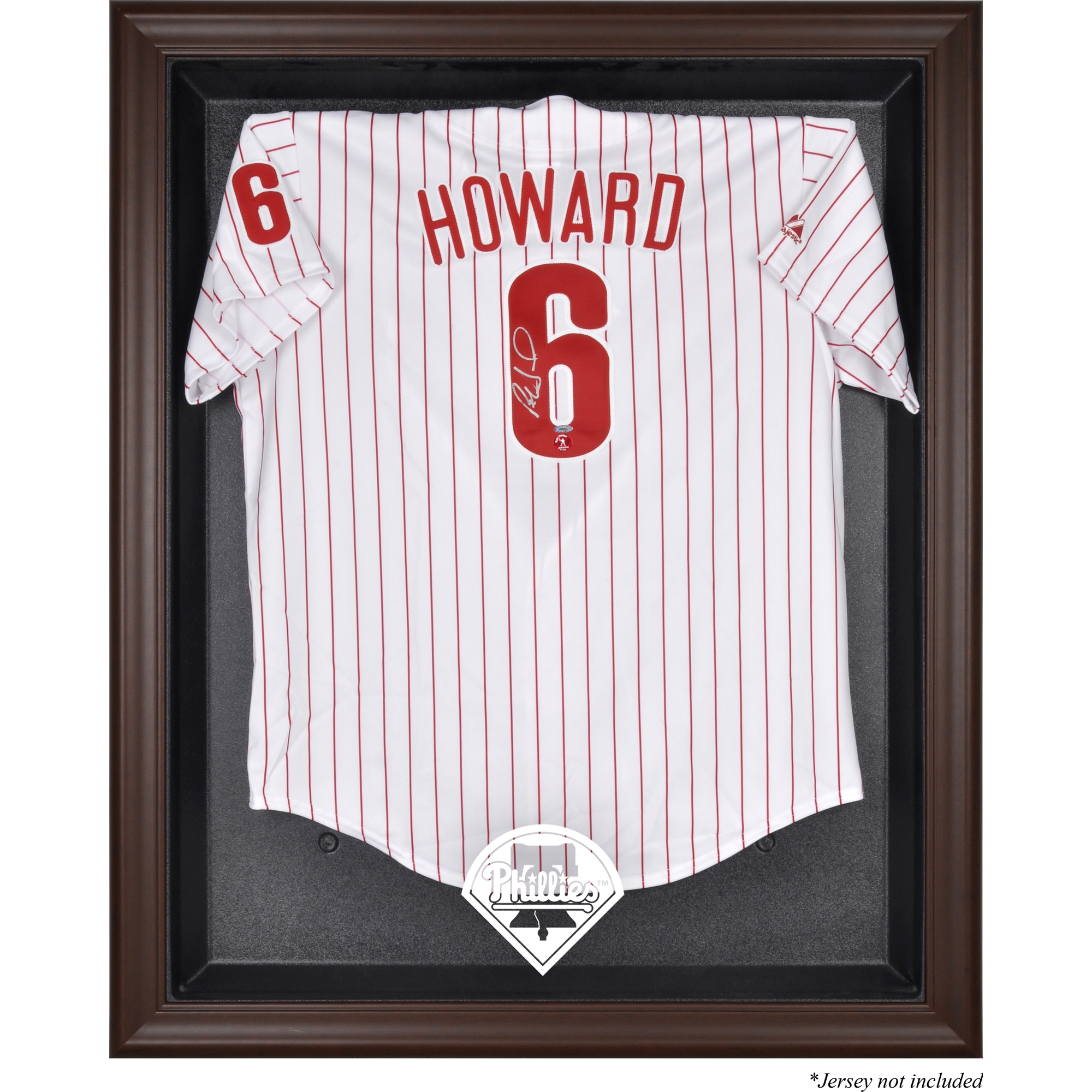 Philadelphia Phillies Brown Framed Logo Jersey Display Case