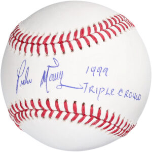 Pedro Martinez Boston Red Sox Autographed Baseball with "1999 Triple Crown" Inscription