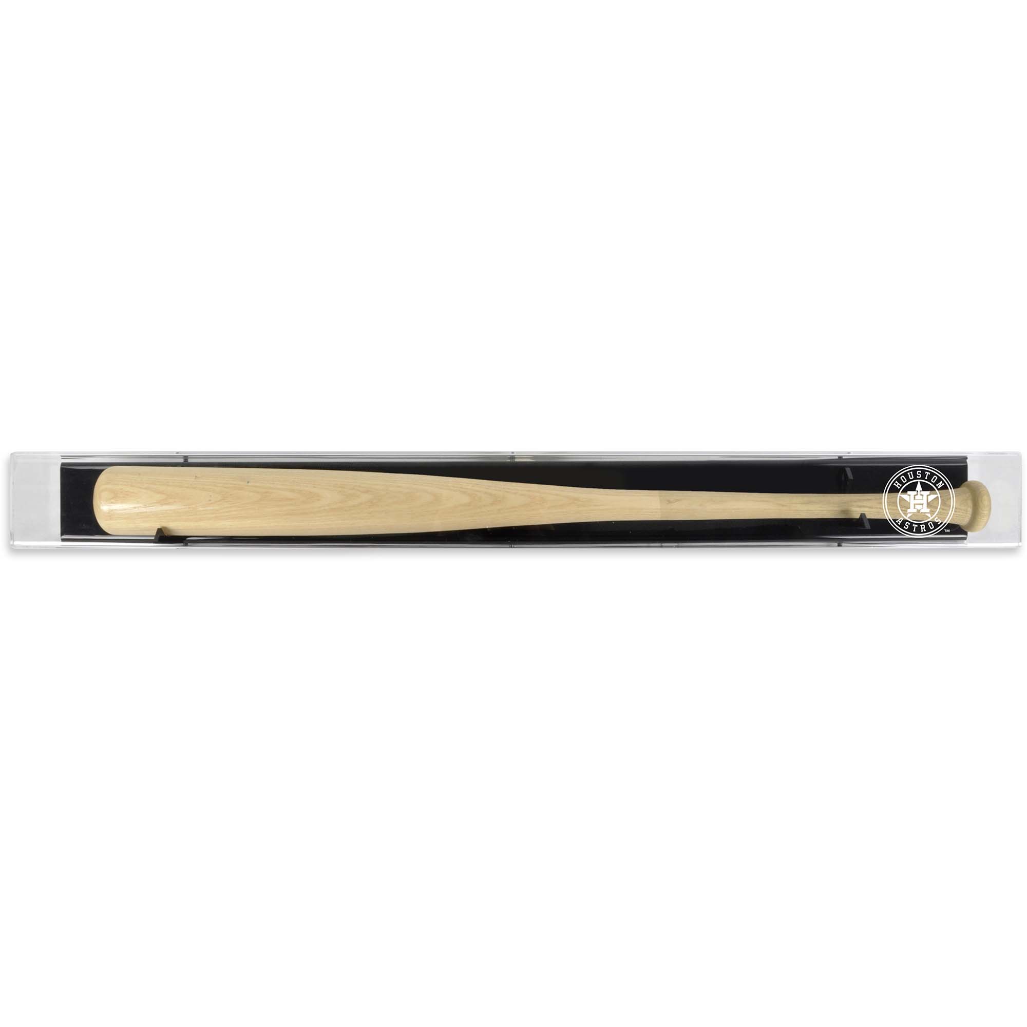 Houston Astros (2013-Present) Backwards Baseball Bat Logo Display Case
