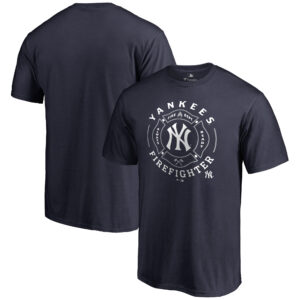 Men's Navy New York Yankees Firefighter T-Shirt