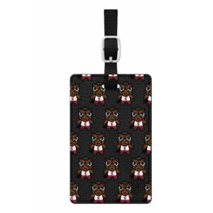 Black Santa Clara Broncos Mascot Tokyodachi Luggage Tag