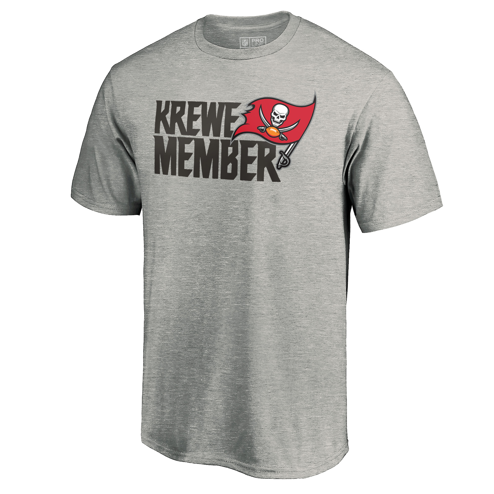 Men's Heathered Gray Tampa Bay Buccaneers Krewe Member T-Shirt - Image 3