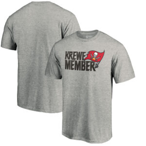 Men's Heathered Gray Tampa Bay Buccaneers Krewe Member T-Shirt