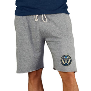 Men's Concepts Sport Gray Philadelphia Union Mainstream Terry Tri-Blend Shorts