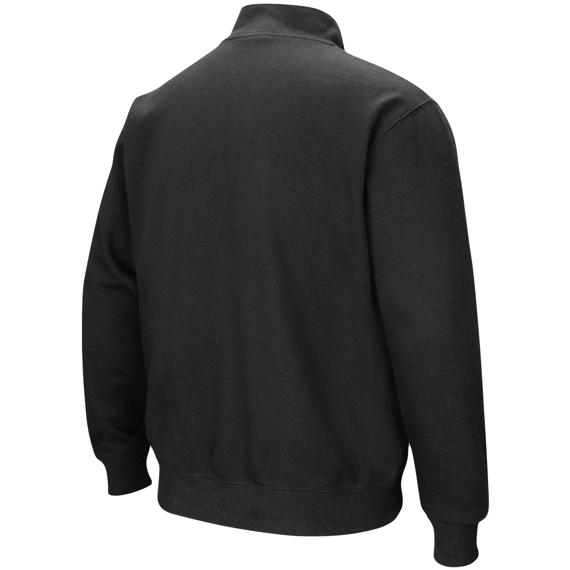 Men's Colosseum Black LSU Tigers Big & Tall Tortugas Quarter-Zip Jacket - Image 7
