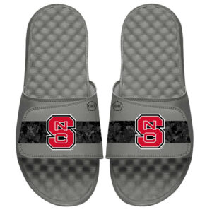 Men's ISlide Gray NC State Wolfpack OHT Military Appreciation Slide Sandals