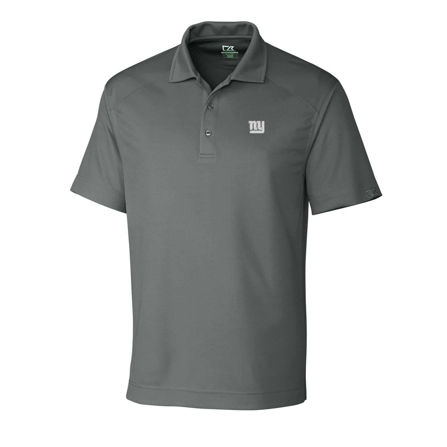 Men's Cutter & Buck Gray New York Giants DryTec Genre Polo