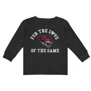 Toddler Charcoal Cal State Chico Wildcats For the Love Long Sleeve T-Shirt