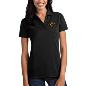 Women's Antigua Black Grambling Tigers Tribute Polo