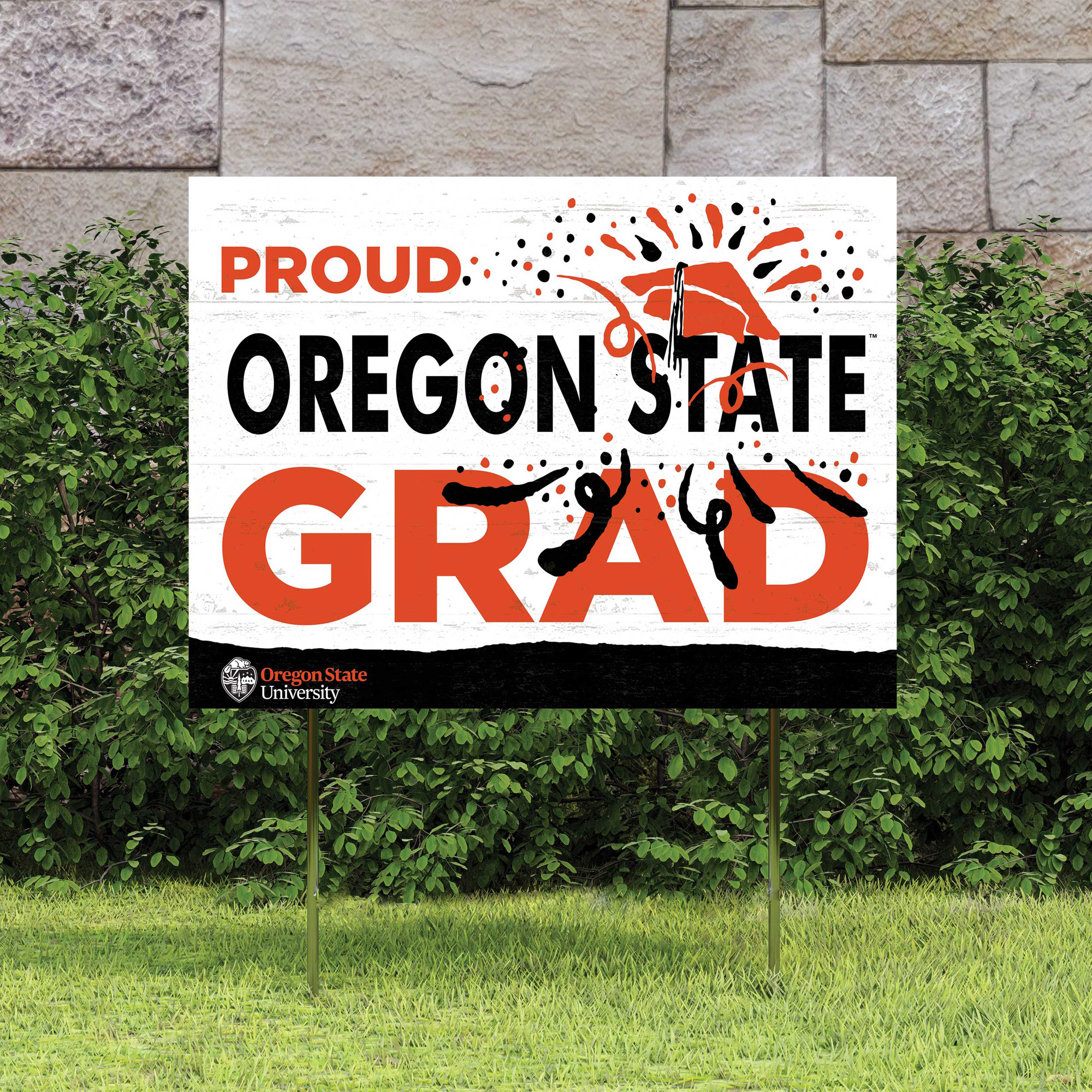 Oregon State Beavers 18'' x 24'' Proud Grad Yard Sign - Image 5