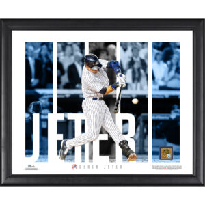 Derek Jeter New York Yankees Framed 16" x 20" Player Panel Collage with a Capsule of Game-Used Dirt