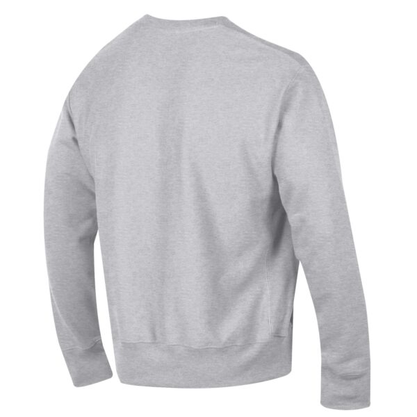 Men's Champion Heathered Gray Cal Poly Mustangs Reverse Weave Fleece Crewneck Sweatshirt - Image 7