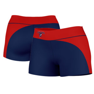 Women's Navy/Red Columbus State Cougars Plus Size Curve Side Shorts