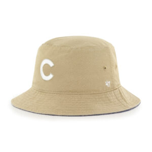 Men's '47 Khaki Chicago Cubs Chambray Ballpark Bucket Hat