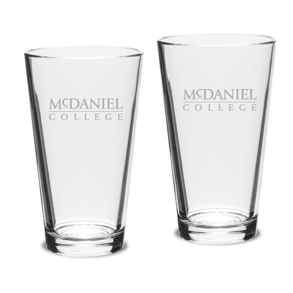 McDaniel Green Terror 16oz. 2-Piece Classic Pub Glass Set