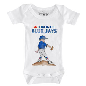 Infant Tiny Turnip White Toronto Blue Jays Clemente Bodysuit