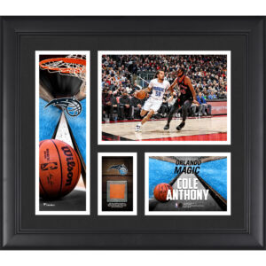 Cole Anthony Orlando Magic 15'' x 17'' Collage with a Piece of Team-Used Ball
