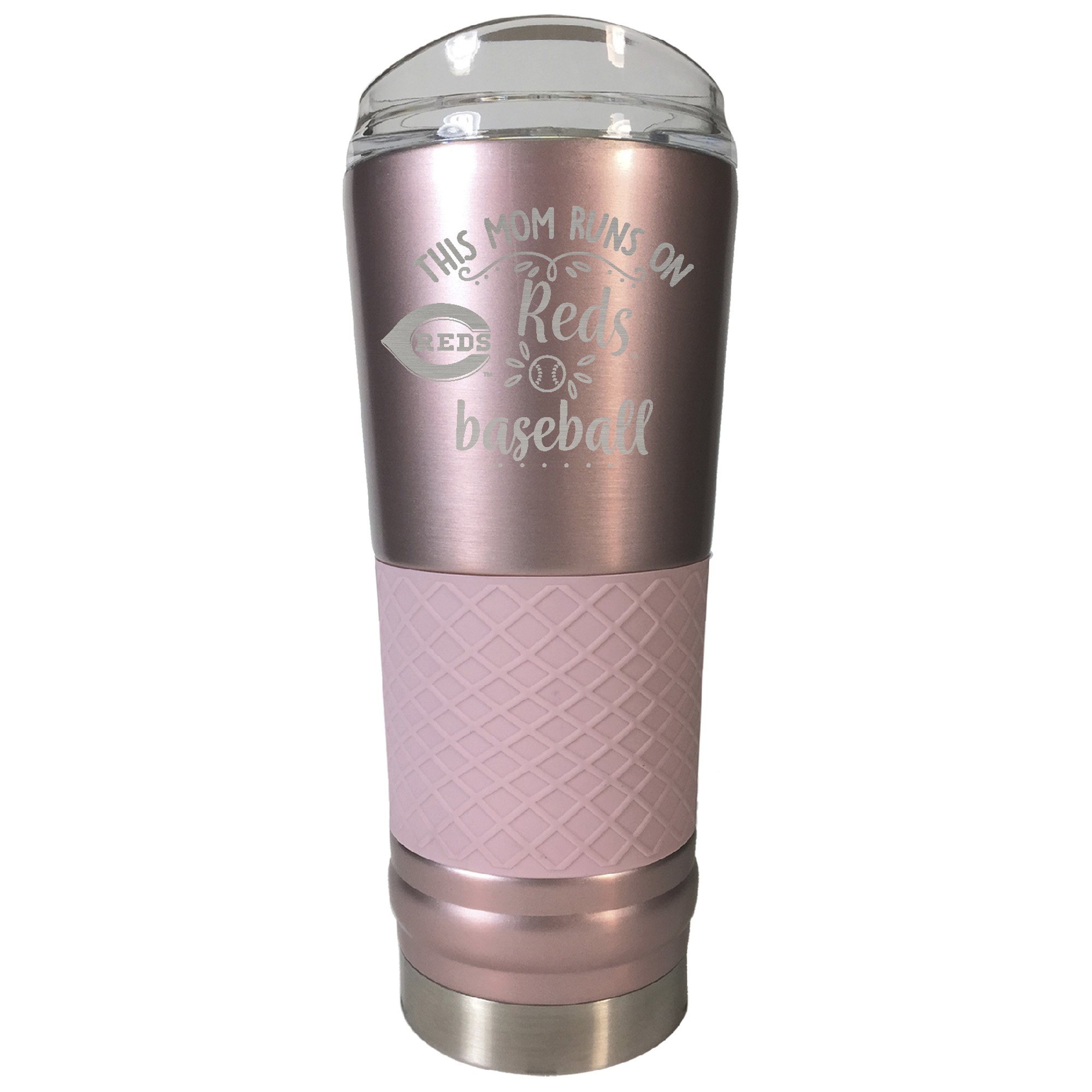 Cincinnati Reds 24oz. This Mom Rose Gold Draft Tumbler