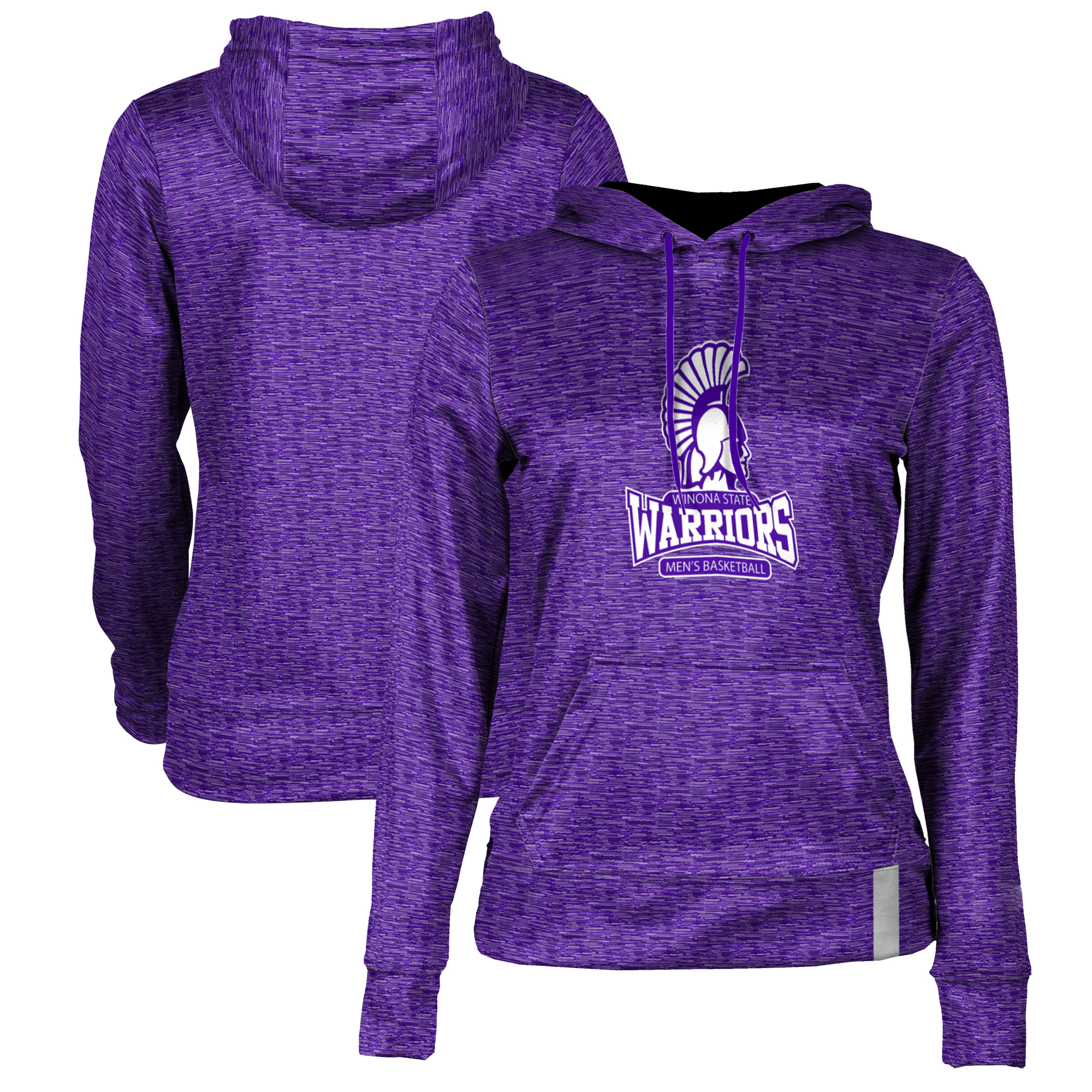 Women's ProSphere Purple Winona State Warriors Men's Basketball Logo Pullover Hoodie