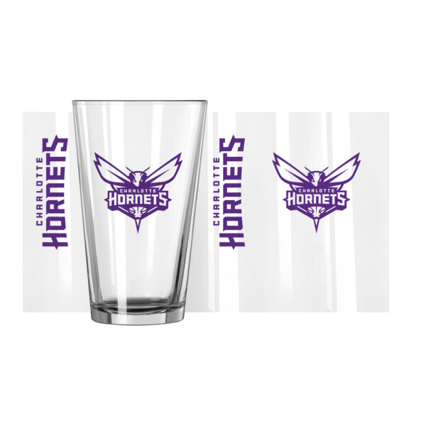 Charlotte Hornets 16oz. Team Wordmark Game Day Pint Glass