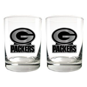 Green Bay Packers 15oz. Legacy Rocks Glass Set