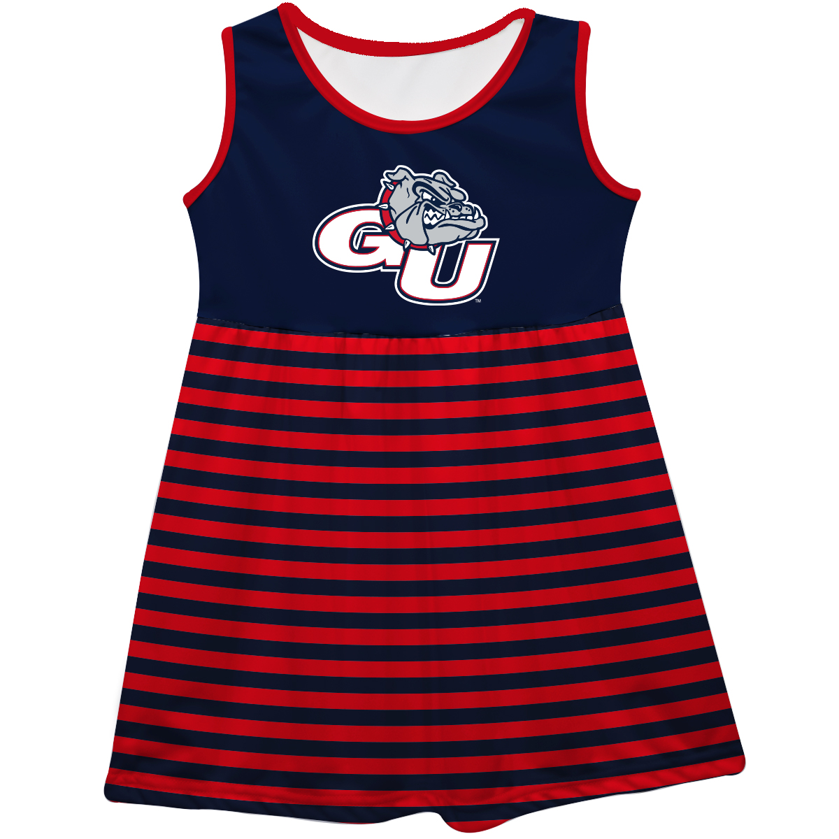 Girls Infant Navy Gonzaga Bulldogs Tank Top Dress