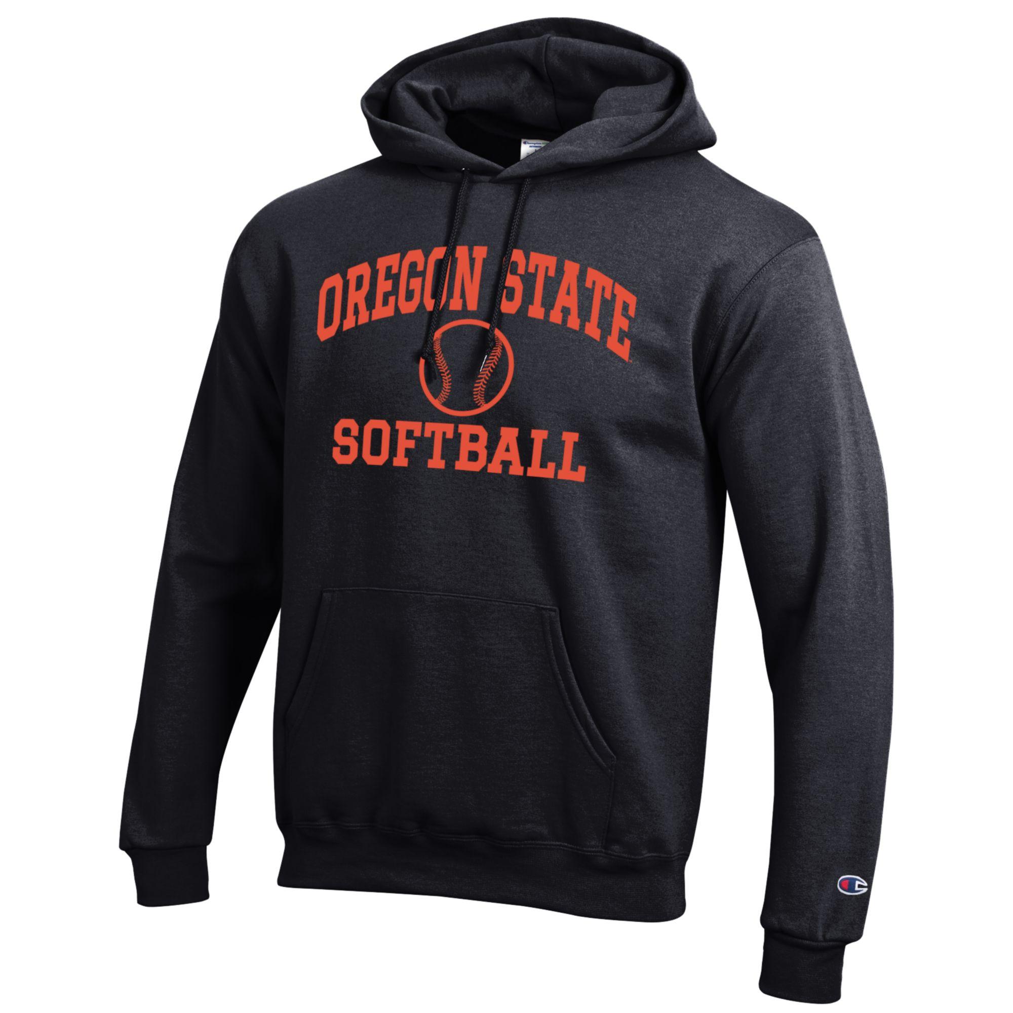 Men's Champion Black Oregon State Beavers Softball Icon Pullover Hoodie - Image 3