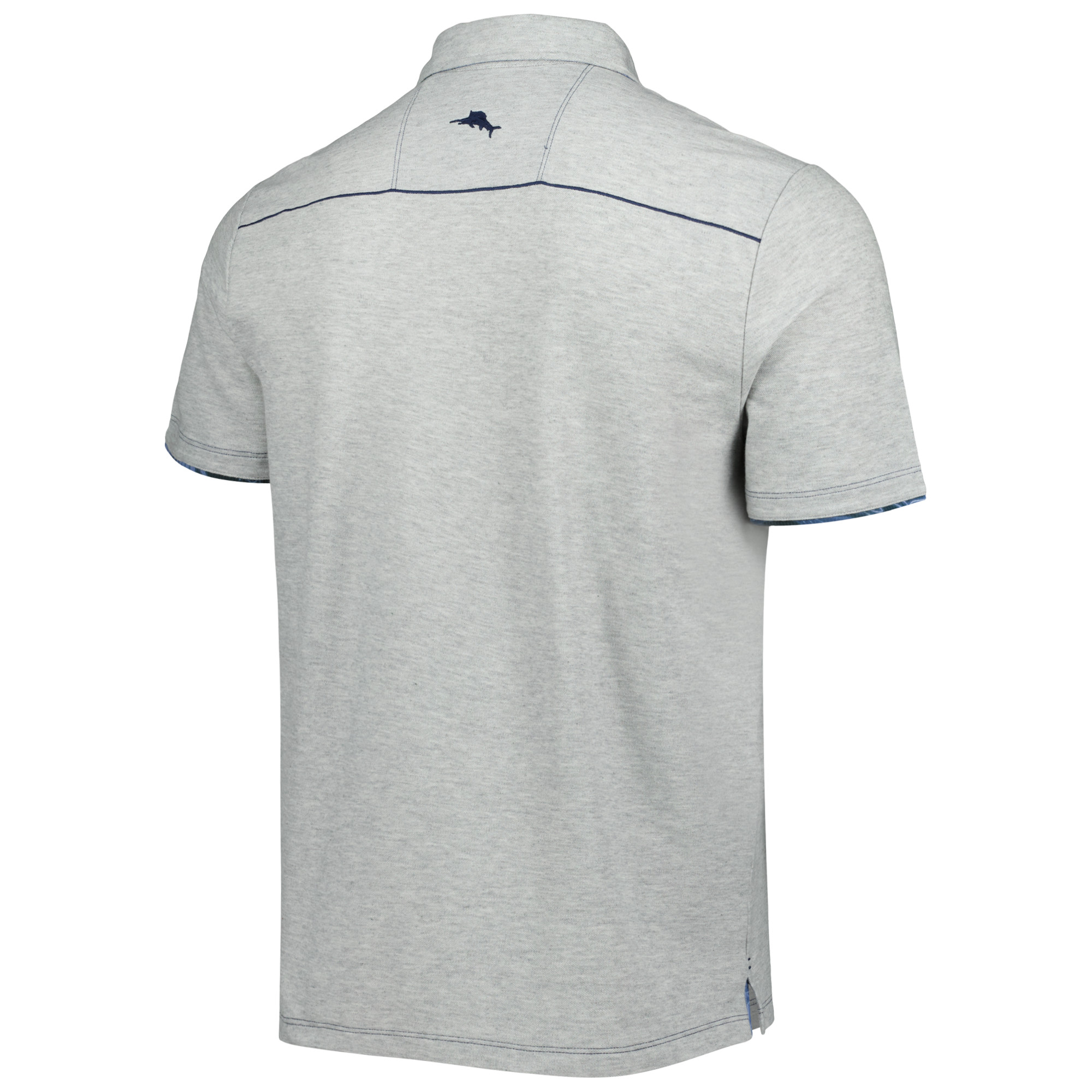 Men's Tommy Bahama Heathered Gray Virginia Cavaliers IslandZone Tailgater Polo - Image 7