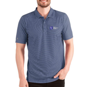 Men's Antigua Heathered Royal Tulsa Community College Esteem Polo
