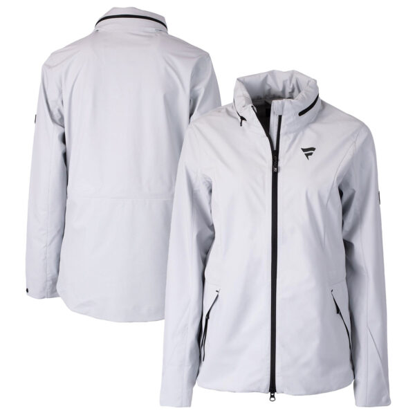 Women's Cutter & Buck Silver Fanatics Corporate Vapor Full-Zip Rain Jacket - Image 5