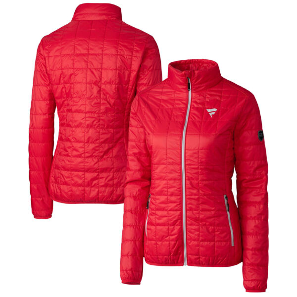 Women's Cutter & Buck Red Fanatics Corporate Rainier PrimaLoft Eco Insulated Full-Zip Puffer Jacket