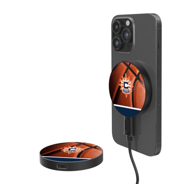 Connecticut Sun Basketball Design 10-Watt Wireless Magnetic Charger