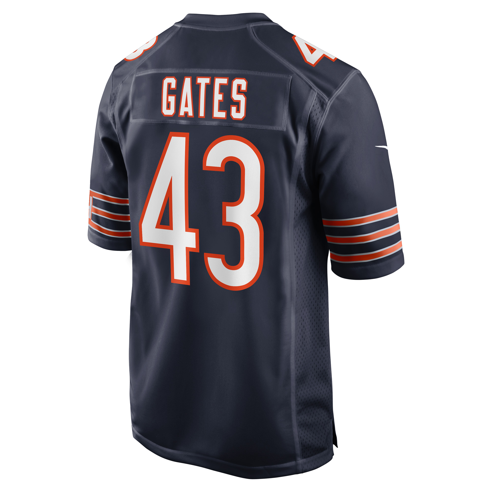 Men's Nike DeMarquis Gates Navy Chicago Bears Game Player Jersey - Image 4