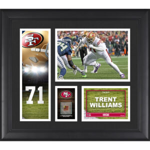 Trent Williams San Francisco 49ers Framed 15" x 17" Player Collage with a Piece of Game-Used Ball