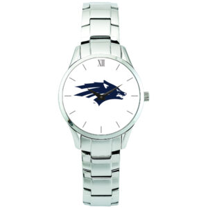 Unisex Silver Nevada Wolf Pack Stainless Steel Bracelet Wristwatch