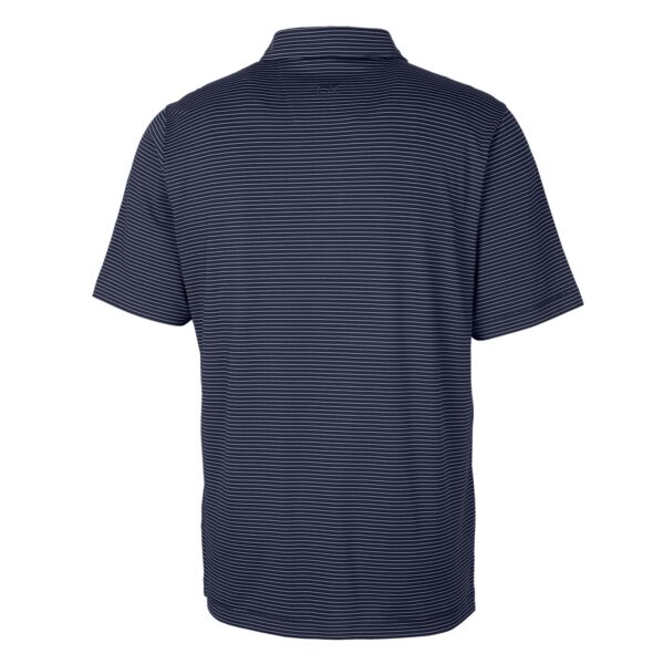 Men's Cutter & Buck Navy Houston Oilers Throwback Logo Big & Tall Forge Pencil Stripe Stretch Polo - Image 10