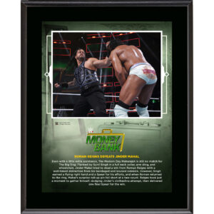 Roman Reigns 10.5" x 13" 2018 Money In The Bank Sublimated Plaque