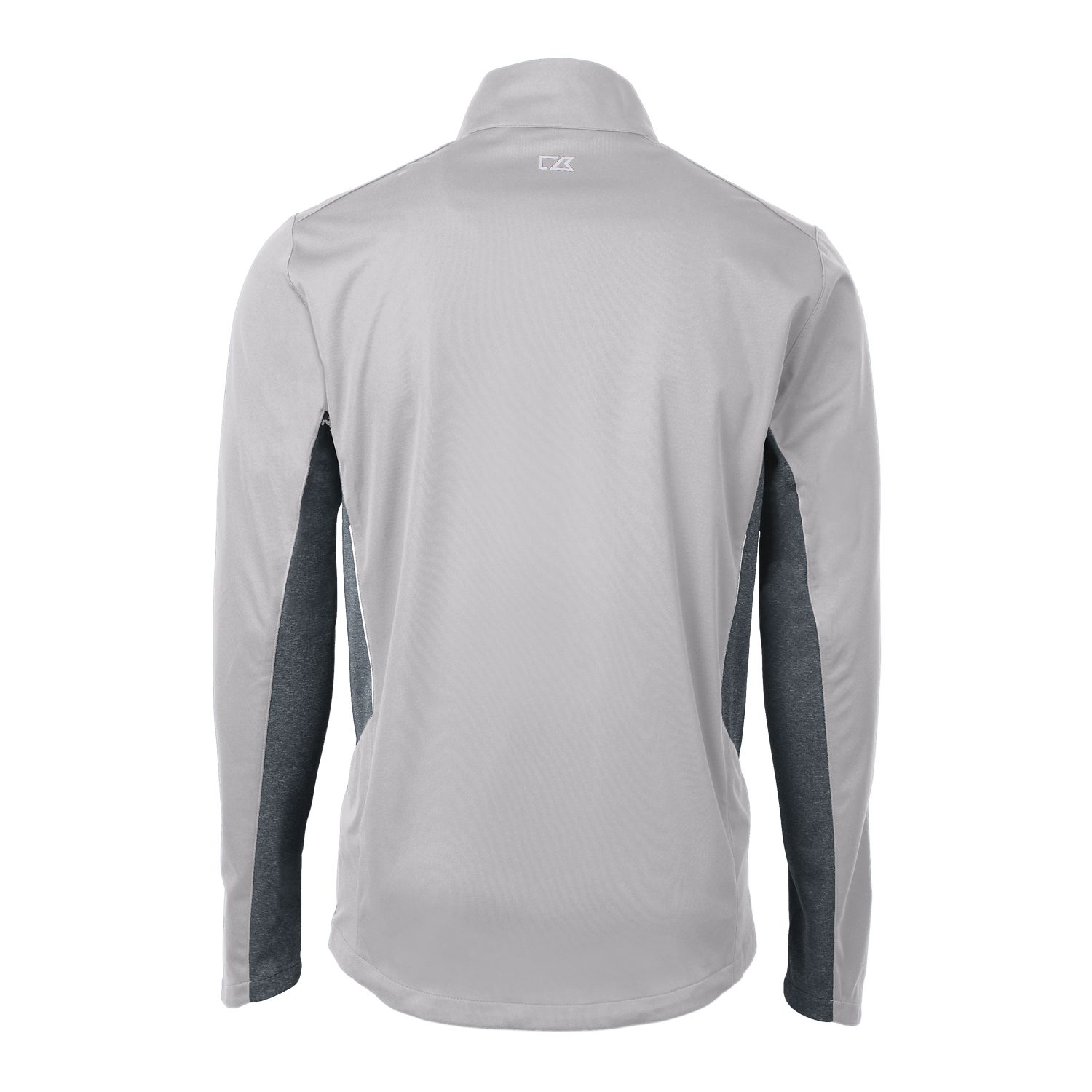 Men's Cutter & Buck Gray Denver Broncos Throwback Logo Navigate Softshell Full-Zip Jacket - Image 7