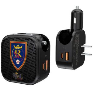 Real Salt Lake Text Backdrop Design USB Charger